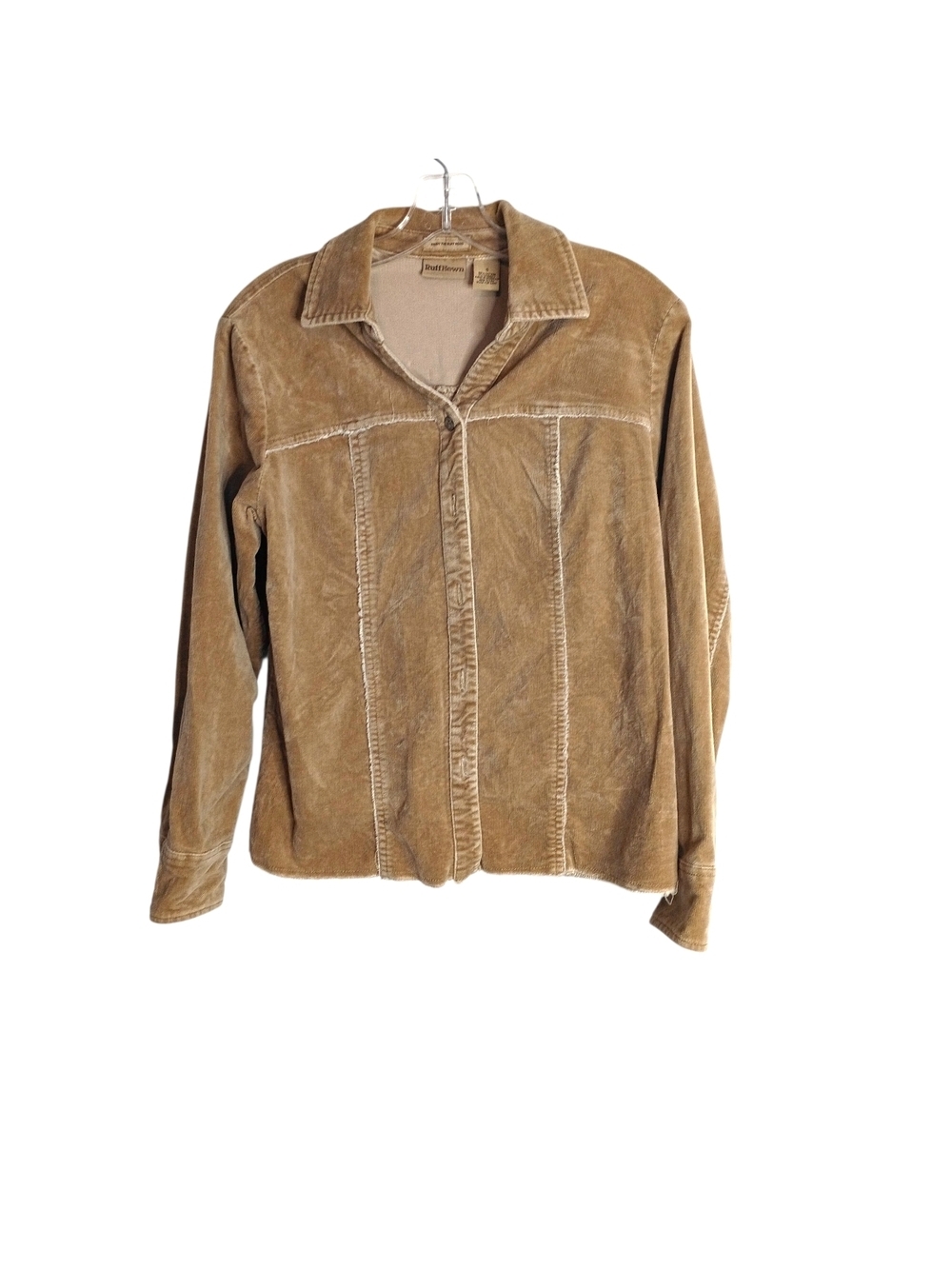 RuffHewn - Button-Front Jacket in Tan - Size S